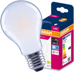 OSRAM LED izzó E27 A60 11W = 100W 1521lm 4000K semleges fehér 300° Filament VALUE Osram (4099854566943)