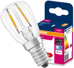 OSRAM LED izzó E14 T26 2.2W = 12W 110lm 4000K semleges fehér 300° Filament VALUE Osram (4099854568435)
