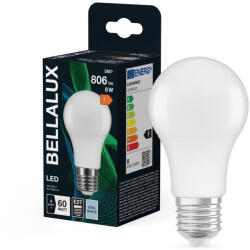 Bellalux LED izzó E27 gömb 8W = 60W 806lm 4000K semleges fehér 180° BELLALUX (BELLED4452)