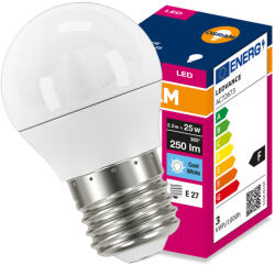 OSRAM LED izzó E27 gömb P45 2.5W = 25W 250lm 4000K semleges fehér 180° VALUE CLASSIC Osram (4099854546709)