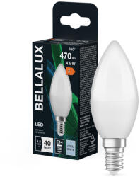 Bellalux LED izzó E14 gyertya B37 4.9W = 40W 470lm 4000K semleges fehér 220° BELLALUX (BELLED4462)