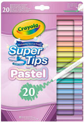Crayola - SuperTips pasztell filctoll szett - 20 darabos (960820000)