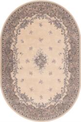 Agnella gyapjú szőnyeg isfahan dafne alabaster ovális - 80 x 120 cm