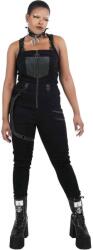 KILLSTAR Női nadrág KILLSTAR - Nicolette Dungarees - Fekete - KSRA003605