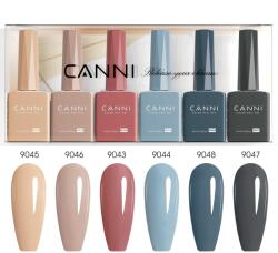 CANNI HEMA FREE UV/LED gél lakk szett 6x9ml - 2329 (1302k2)