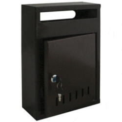 PREMIUM Cutie postala metalica, A4, 33x23 cm, negru (VA27028)