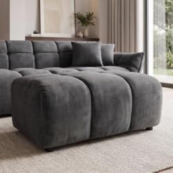 IV Interior Concept Taburete, Suport picioare CLOUD 100cm, catifea Vogue gri (A-49023 VC)