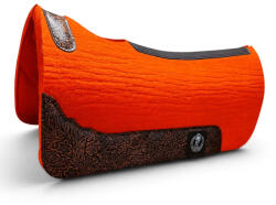 Cayuse Beauty2 Orange Merino Nemez Western Nyeregalátét