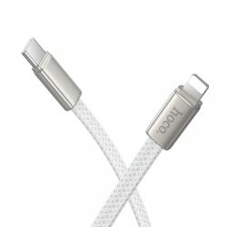 hoco. Cablu Date si Incarcare USB-C - Lightning HOCO X125, 30W, 1m, Alb - gsmboutique