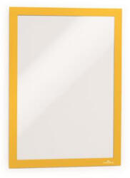 DURABLE Infokeret, A4, öntapadó háttal, DURABLE "DURAFRAME®", sárga (487204)