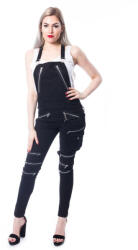 VIXXSIN Pantaloni de damă Vixxsin - NOCTURNAL DUNGAREES - NEGRU - POI910