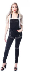 VIXXSIN Salopetă de stambă de damă Vixxsin - VIA DUNGAREES - NEGRU - POI876