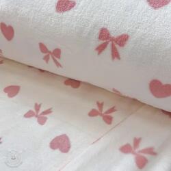  Fleece Bows and hearts ecru