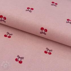  Pamutvászon FLANNEL Cherries mauve