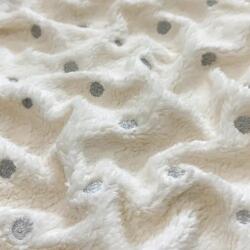  Sherpa SOFT EMBROIDERY Dots silver