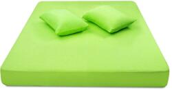 Brius Cearceaf Brius cu Elastic Jersey 160x200+ 2 Fete Perna 50x70, 50% poliester , 50% bumbac, Mint (BB5942632005259RIZ)