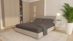 Brius Husa Brius Bumbac Cottone cu elastic, 180x200, Bumbac 100%, Material moale si prietenos cu pielea, Gri (BB5942632025707RIZ)