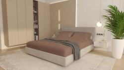 Brius Husa Brius Bumbac Cottone cu elastic, 140x200, Bumbac 100%, Material moale si prietenos cu pielea, Maro (BB5942632025578RIZ)