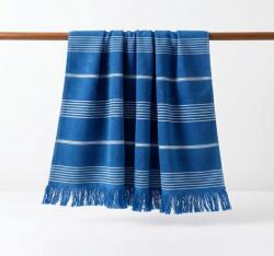 Brius Prosop Brius Plaja 100 170, 96% Bumbac, 4% poliester, de tip frotir, Super absorbante, Albastru cu dungi albi (BB5942632015395RIZ) Prosop