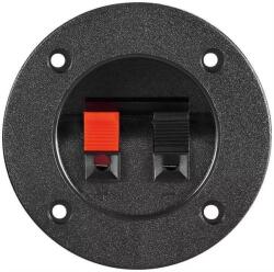 Goobay Terminal difuzor 2 poli push rotund 75mm pe panou Goobay (11253) - balutatech