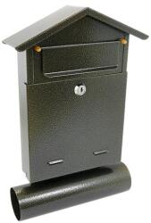 SolPlant. ro Cutie postala, cu loc pentru ziar, auriu, format B6, 23x7x37.5 cm, Damech