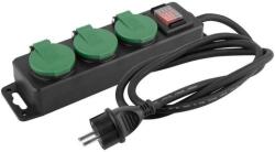 SolPlant. ro Prelungitor electric pentru exterior, cu protectie, intrerupator, 3 prize, 3 m,