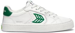 CARIUMA Női szabadidőcipők Cariuma SALVAS White Leather Abundant Green Logo Sneaker cipőméret 37 (411301W2K W-6,5/37)