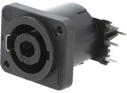 Neutrik Conector Panou Speakon 4 Poli Negru (NL4MDXX-H-3)