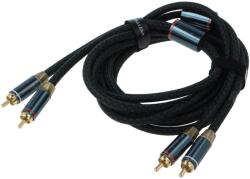 Vention Cablu RCA mufă x2 5m - Aurit Negru (BCUGJ)