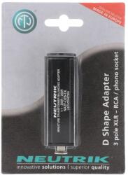 Neutrik Conector adaptor XLRF la Phono 1: 1 (NA2F-D2B-TX)