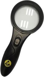 BERNSTEIN Lupă manuală ESD Ø62mm, LED, x5 (2-298)