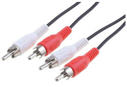 Goobay Cablu RCA 2x Mufă 20m Nichelat (50341)
