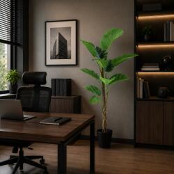  Planta artificiala Monstera Deliciosa cu 11 frunze, 160 cm, verde (AT1CT-IM1P-PL1D-GB106)