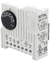 Rittal Termostat RITTAL SK 3110.000 SPDT 230VAC pentru şină DIN 71x71x33, 5mm (SK 3110.000)