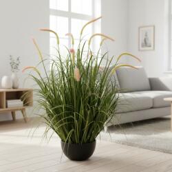  Planta artificiala iarba ornamentala cu spice tip coada de pisica, 90 cm (AT1CT-IM1P-PL1D-R/SSPZ/739)