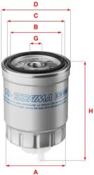 SOFIMA filtru combustibil SOFIMA S 2810 NR (S 2810 NR) - automobilus