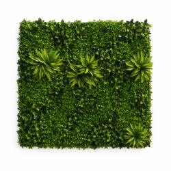 Panou gard viu artificial tip cimisir, 100 x 100 cm, verde decorativ (AT1CT-IM1P-PL1D-ME25269/9)