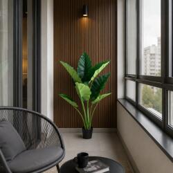  Planta artificiala Alocasia decorativa, 10 frunze, 120 cm, verde (AT1CT-IM1P-PL1D-JY102)