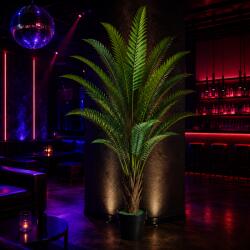  Palmier artificial regal cu ghiveci, 220 cm, 18 frunze, verde (AT1CT-IM1P-PL1D-DWK202)
