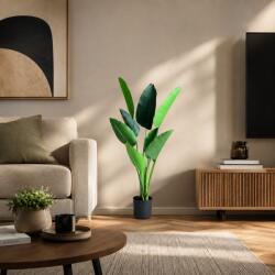  Planta artificiala Strelitzia Nicolai verde, 120 cm, cu 8 frunze (AT1CT-IM1P-PL1D-GSD102)