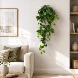  Planta artificiala suspendata Epipremnum verde, 100 cm, 9 ramuri (AT1CT-IM1P-PL1D-ME24269/1)
