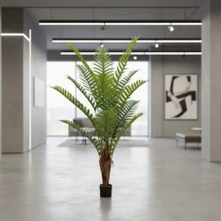  Palmier artificial regal cu ghiveci, 200 cm, 15 frunze, verde (AT1CT-IM1P-PL1D-DWK200)