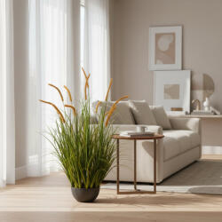  Planta artificiala iarba ornamentala cu spice tip coada de pisica, 90 cm (AT1CT-IM1P-PL1D-P/SSPZ/739)