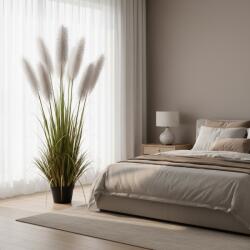  Planta artificiala iarba ornamentala 220 cm, 7 fire, verde-gri (AT1CT-IM1P-PL1D-G/SSPZ/352)