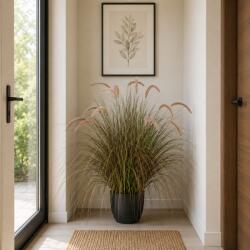  Planta artificiala decorativa coada de vulpe, 100 cm, roz si verde (AT1CT-IM1P-PL1D-R/SSPZ/6041)
