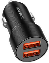 BOROFONE Incarcator auto Borofone BZ19B, 2x USB, 36 W, Black (6941991101472)