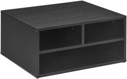HomCom Cabinet pentru Imprimantă cu 2 Rafturi, Birou din Lemn și Cabinet de studiu cu Roți, 47x40x22.5 cm, Negru | Aosom Romania (924-087V00BK) Dulap arhivare
