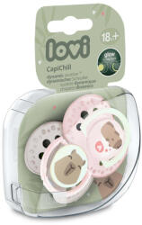 LOVI Szilikon dinamikus cumi capichill 18hó+ 2db lány