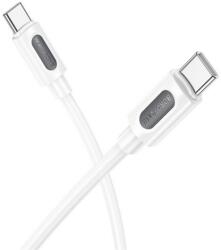 BOROFONE Cablu de date Borofone BX106, USB-C male - USB-C male, 1 m, White (6941991116919) - flax