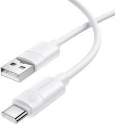 BOROFONE Cablu de date Borofone BX123, USB-A male - USB-C male, 1 m, White (6941991124228)